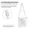 befen White Small Genuine Leather Crossbody Bags Purses for Women Multi Pocket Cross Body Handbags with Adjustable Shoulder Strap view 4