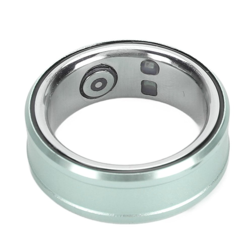 FOSA Smart Health Ring, NFC Sleep Monitor with Temperature Tracking, Step Counter, IP68 for Video Scrolling, Book Page Flipping (Green)