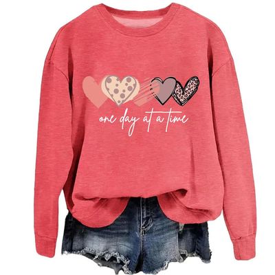 Fiogomis One Day at a Time Sweatshirt Mental Health Sweatshirts for Women Positive Message Sweatshirts Inspirational Gifts