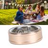 FOSA Smart Health Ring, NFC Sleep Monitor with Temperature Tracking, Step Counter, IP68 for Video Scrolling, Book Page Flipping (Gold) view 2