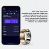 FOSA Smart Health Ring, NFC Sleep Monitor with Temperature Tracking, Step Counter, IP68 for Video Scrolling, Book Page Flipping (Gold) view 4