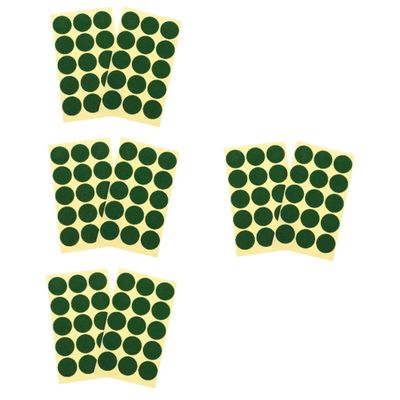 Yardwe 4sheets Pool Table Marker Dots Self-Adhesive Billiard Stickers for Accurate Positioning Green Dots for Snooker and Billiards Use Essential Pool Table Accessory