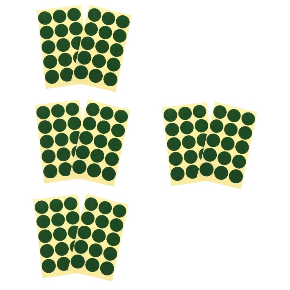 Yardwe 4sheets Pool Table Marker Dots Self-Adhesive Billiard Stickers for Accurate Positioning Green Dots for Snooker and Billiards Use Essential Pool Table Accessory