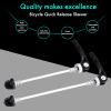 2pcs Bike Skewers, 2Pcs Ultralight Titanium Alloy Quick Release Axle Skewers Set ycle Replacement Repair Parts Accessory, Bicycle Quick Release Levers Front and Rear for Road Mountain Bicycle view 4
