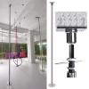 NUNETH Ceiling Mounting Stripper Pole 7ft 8ft 9ft 10ft 11ft 12ft, Commercial Permanent Dance Pole for Pub Gym Club Yoga Room, Static & Spinning Fitness Pole (Color : Height 2.23-3.74m(7.3ft-12.3ft)) view 1