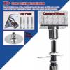 NUNETH Ceiling Mounting Stripper Pole 7ft 8ft 9ft 10ft 11ft 12ft, Commercial Permanent Dance Pole for Pub Gym Club Yoga Room, Static & Spinning Fitness Pole (Color : Height 2.23-3.74m(7.3ft-12.3ft)) view 2