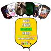 Custom Pickleballs Paddle Cover, Customized Racquet Cover with Photo Text Logo, Neoprene Cover Paddle Case Rackets Cover, Gold view 1