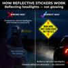 LOOM Reflective Stickers | 67pc Engineer Org | Reflective Stickers for Helmet, Bike, Motorcycle, Hard Hat | Waterproof Reflectors for Car, Trailer | Bike Reflectors for Night Riding view 4