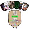 Custom Padded Pickleballs Paddle Cover with Your Own Picture Name Logo, Customized Rackets Cover Personalized Pickle Ball Paddle Case, Tan view 1