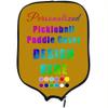Custom Padded Pickleballs Paddle Cover with Your Own Picture Name Logo, Customized Rackets Cover Personalized Pickle Ball Paddle Case, DarkGoldenrod view 2