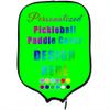 Custom Pickleballs Paddles Cover, Personalized Rackets Cover with Design Your Photo Text Logo, Fits Most Racquet, 8.5"x11.5", Lime view 2