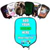 Custom Rackets Cover, Customized Pickleballs Paddle Protective Covers with Your Image Logo Name, Holder Fits Most Paddles, Cyan view 1