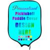 Custom Rackets Cover, Customized Pickleballs Paddle Protective Covers with Your Image Logo Name, Holder Fits Most Paddles, Cyan view 2