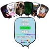 Custom Pickleballs Paddle Cover, Customized Racquet Cover with Photo Text Logo, Neoprene Cover Paddle Case Rackets Cover, LightBlue view 1