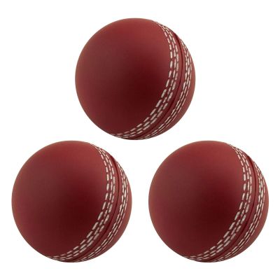 amyko Cricket Ball, Cricket Wind Balls, Heavy Tennis Play Balls, Foam Ball Boy Cricket for Indoor Outdoor Coaching, Practice, Garden Beach Games, Woorld Cup Practices, 3PCS, Brown