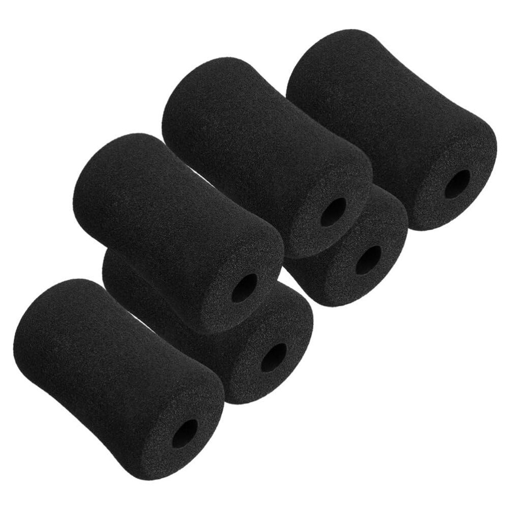 Baluue 6pcs Roller Pad for Gym Equipment Sit up Board Replacement Comfortable Sponge Material for Leg and Foot Support Easy to Clean Exercise Accessory