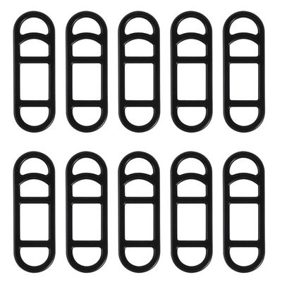 CNAFGBGG 10PCS Bicycle Silicone Band Bike Mounting Strap Bike Silicone Mount Band Handlebar Holder for Torch Bicycle Light Black