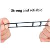 CNAFGBGG 10PCS Bicycle Silicone Band Bike Mounting Strap Bike Silicone Mount Band Handlebar Holder for Torch Bicycle Light Black view 3