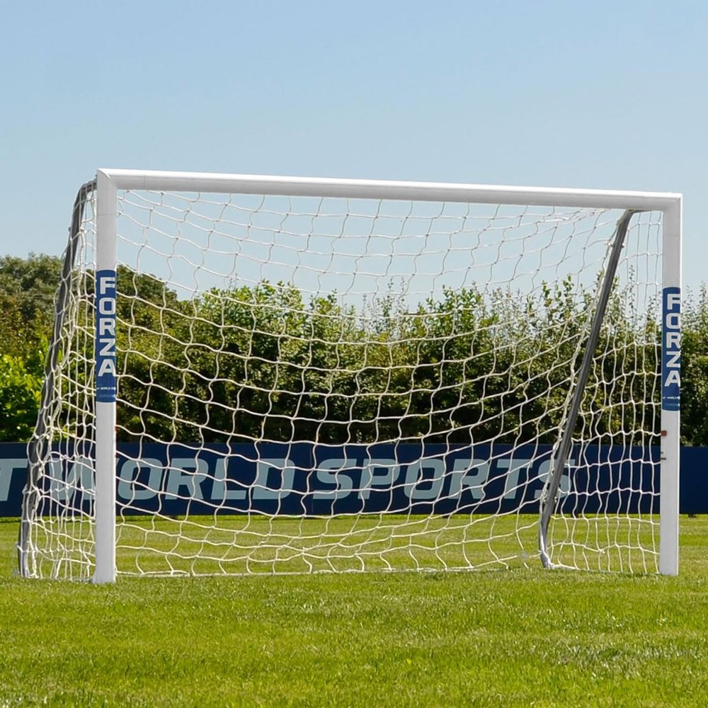 FORZA Aluminum Soccer Goals [11 Sizes] | Professional Soccer Goal Posts *The Goal Nets Used by MLS & Premier League Clubs* (Alu60 Freestanding, 8ft x 6ft)