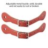 Yctze Genuine Leather Equestrian Spur Strap, Horse Riding Accessories, Ideal for Men, Women, Kids - Suitable for and Cowboy Boots, for Horse Care Products (Brown) view 4