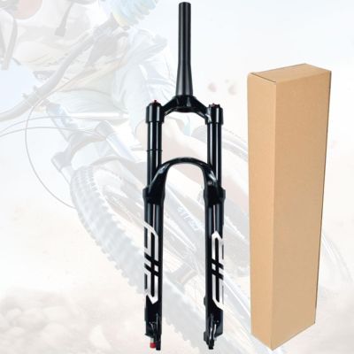 ZECHAO Magnesium Alloy Air Mountain Bike Suspension Fork,27.5/29/26in Rebound Adjust 140mm Travel QR Disc Brake for Bike Accessories (Color : Tapered Manual Lock, Size : 27.5inch)