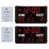 BUTXET LED Basketball Scoreboard & Timer, 14s/24s Shot Portable Tabletop Scoreboard, Remote Control view 4