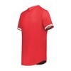 Augusta Sportswear Cutter+ Full Button Baseball Jersey Scarlet/White L view 1