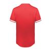 Augusta Sportswear Cutter+ Full Button Baseball Jersey Scarlet/White L view 3
