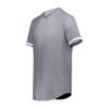 Augusta Sportswear Cutter+ Full Button Baseball Jersey Graphite/White S view 1