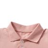 UNIYOUTH Girl's Polo Dress, Ruffle Pique Shirtdress School Uniform for Kids Toddler Baby Children with Short Sleeve, Ruffle-Pink, 5T view 2