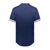 Augusta Sportswear Cutter+ Full Button Baseball Jersey Navy/White L view 3