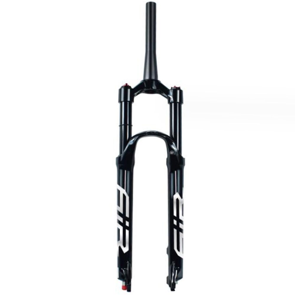 ZECHAO Ultralight Aluminum Alloy Mountain Bike Air Suspension Forks,26 27.5 29in Quick Release Disc Brake 140mm Travel Manual/Crown Lockout (Color : Tapered Manual Lock, Size : 27.5inch)