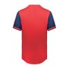 Augusta Sportswear Cutter+ Full Button Baseball Jersey Scarlet/Navy S view 3