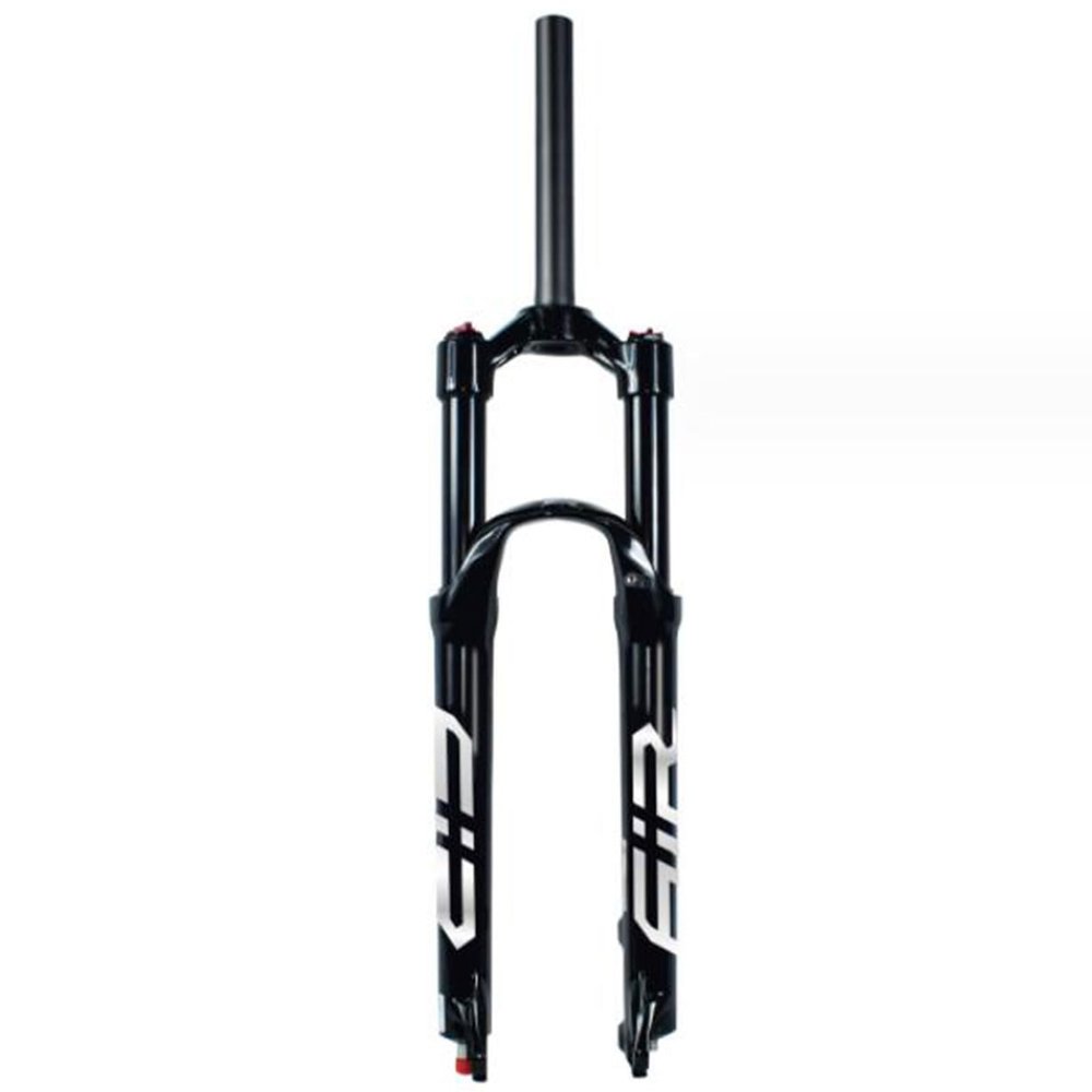 ZECHAO Ultralight Aluminum Alloy Mountain Bike Air Suspension Forks,26 27.5 29in Quick Release Disc Brake 140mm Travel Manual/Crown Lockout (Color : Straight Manual Lock, Size : 29inch)