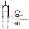 ZECHAO Ultralight Aluminum Alloy Mountain Bike Air Suspension Forks,26 27.5 29in Quick Release Disc Brake 140mm Travel Manual/Crown Lockout (Color : Straight Manual Lock, Size : 29inch) view 2