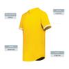 Augusta Sportswear Cutter+ Full Button Baseball Jersey Gold/White S view 4