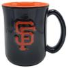 Boelter Brands MLB Large 15oz Sculpted Cafe Mug with Raised Logo and Inner Color (San Francisco Giants) view 1