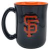 Boelter Brands MLB Large 15oz Sculpted Cafe Mug with Raised Logo and Inner Color (San Francisco Giants) view 3