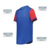 Augusta Sportswear Cutter+ Full Button Baseball Jersey Royal/Scarlet 2XL view 4
