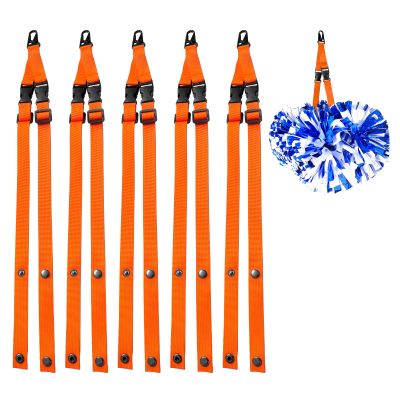 Adjustable Pom Pom Holder - Protective Cheer Accessory - Orange, 1 Pack