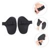 CORHAD 1pair Non-Slip Professional Weightlifting Half Finger Gloves for Training and Comfortable Grip for Gym Workouts and Barbell Exercises Black view 3