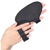 CORHAD 1pair Non-Slip Professional Weightlifting Half Finger Gloves for Training and Comfortable Grip for Gym Workouts and Barbell Exercises Black view 4