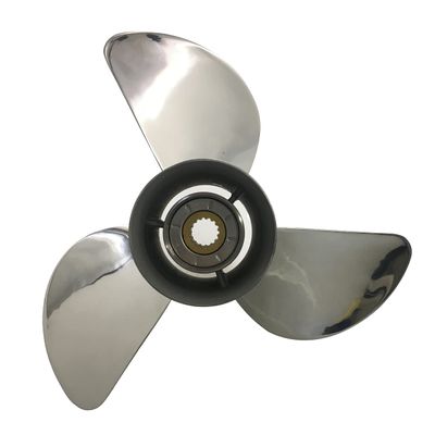BARDOVEN 60-130HP 13-1/4x17 Stainless Steel Propeller 15 Tooth SS Prop for Yamaha Outboard 13.25x17
