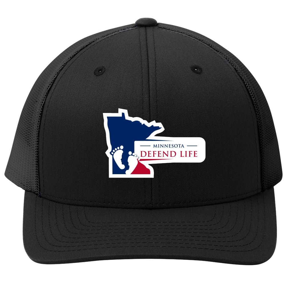 Minnesota Defend Life Embroidered Hat Pro-Life Hat Black
