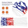 CORHAD 2pcs Heavy Duty Basketball Net Set Woven Replacement for Indoor and Outdoor Practice Weather Resistant Strong Load-Bearing Capacity for Training and Games view 2