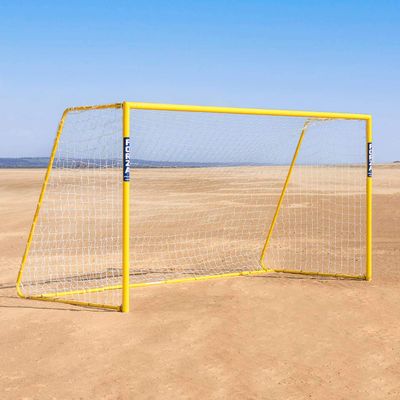 FORZA Aluminum Beach Soccer Goals | Portable & Easy to Move | Weatherproof & Long Lasting | 2 Sizes and Styles (Alu60, 18ft x 7.3ft (Single))
