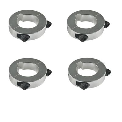 4-1" Axle Lock Collar Double Split Clamp Bearing Collars Aluminum Sprocket Hub Locks for Go Kart Racing Mini-Bike Shaft Drift Trike and Many Other Uses