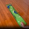 Desktop Novelty Golf Skill Building Golf Mat Finger Curling Game with Non-Skid Colorful Tabletop Putting Green Indoor Mat and 5 Golf Stones, Golf Aid for Home and Office, Fun Indoor Golf view 4