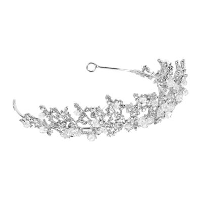 NOLITOY Handmade Rhinestone Bridal Hairband Elegant Headdress for Weddings Parties and Cosplay Unique Design for Brides and Girls