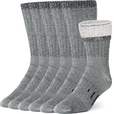 COZIA Merino Wool Socks Casual Warm Socks for Winter Cozy Boot Men & Women LXL
